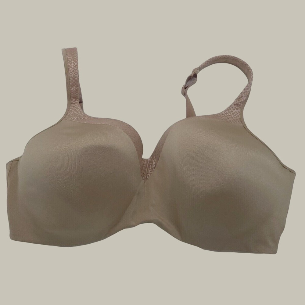 Vanity Fair Full Coverage Underwire Smoothing T-Shirt Bra 42DD Tan Beige 4823